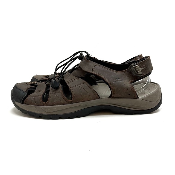 Abeo | Men's Leather Denver Closed Toe Sandals Size 12 - Picture 4 of 10